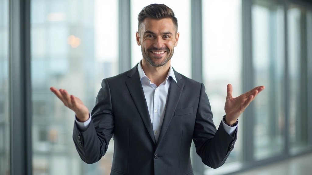 Succesvol persoon met duidelijke focus en bepaalde doelen in professionele omgeving